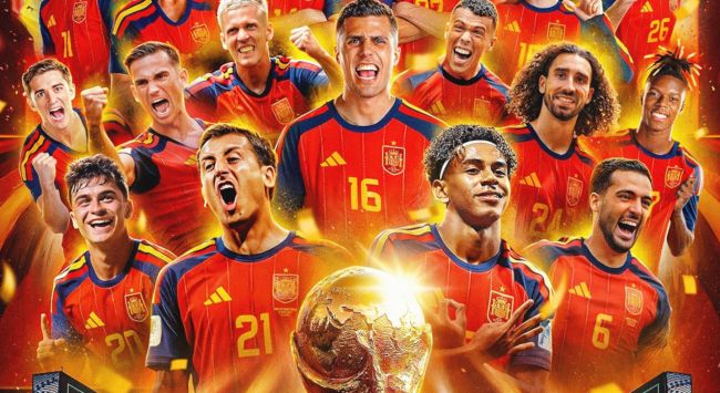 A Espanha é campeã mundial novamente após derrotar a Argentina por 1 a 0 com uma superioridade esmagadora