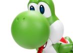 Novo brinquedo Yoshi an&atilde;o que grava ovo anteriormente pegando frutas com a l&iacute;ngua