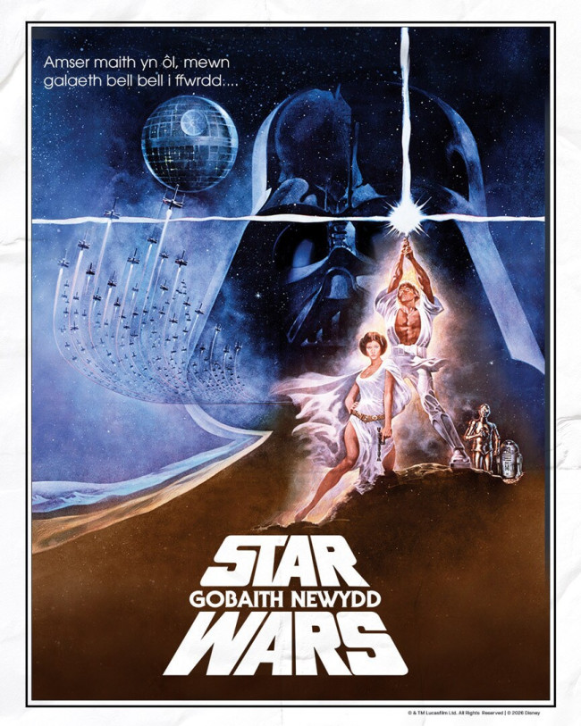 Star Wars: Episódio IV - Um Novo Hope está sendo dublado para o galês