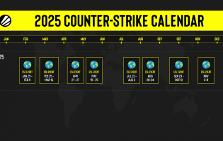 ESL descreve calendário de Counter-Strike 2025