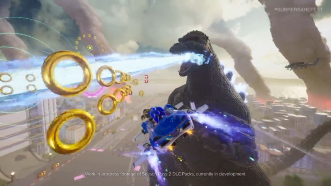 Sonic Racing: Crossworlds está recebendo visitas de Godzilla e Evangelion