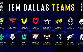 Aqui estão as equipes que se classificaram para o IEM Dallas 2024