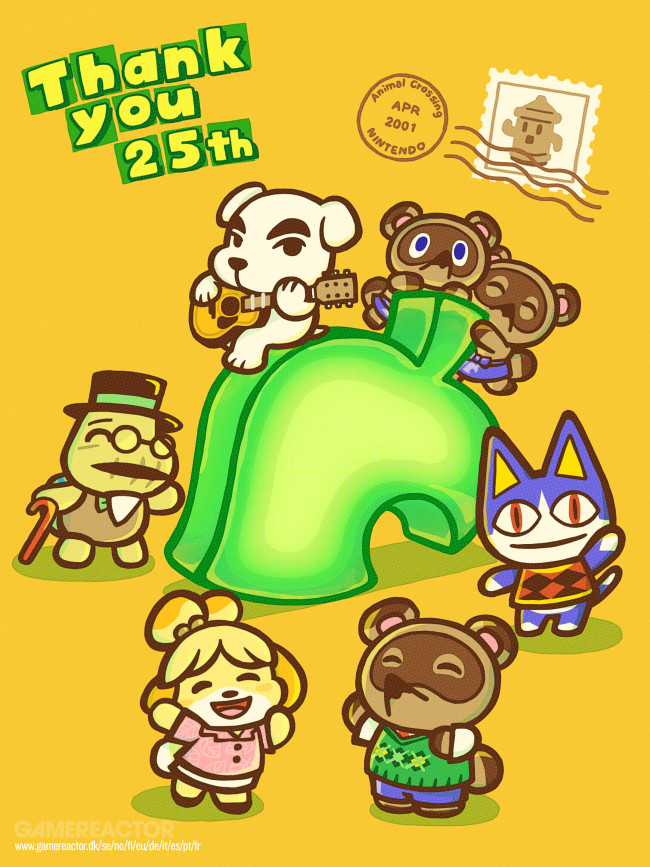 25 anos de vida tranquila: Nintendo comemora o grande aniversário de Animal Crossing com presentes e uma bela ilustração