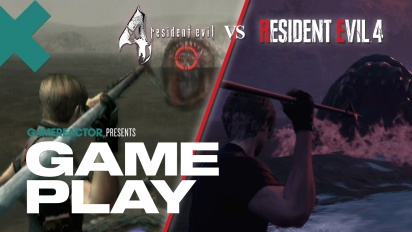 Resident Evil 4 Remake vs Original Gameplay Comparison - Lake Monster Battle